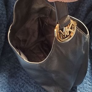 NWT Michael Kor black leather purse